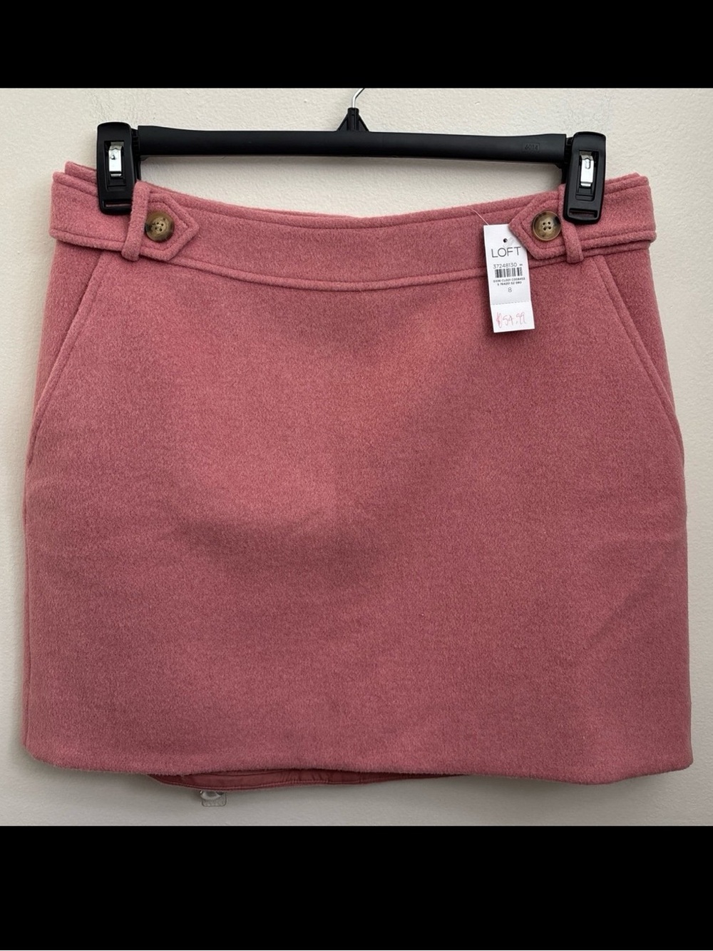 LOFT size 8 Rose Pink Mini Skirt NWT
